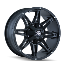 Charger l'image dans la galerie, 8090-2178MB - Mayhem Rampage 20X10 8X180 /  ET -25mm Matte Black - Mayhem Wheels Canada