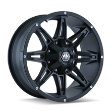 Charger l'image dans la galerie, 8090-22976MB - Mayhem Rampage 22X9.5 8X165.1 / 8X170 ET -6mm Matte Black - Mayhem Wheels Canada