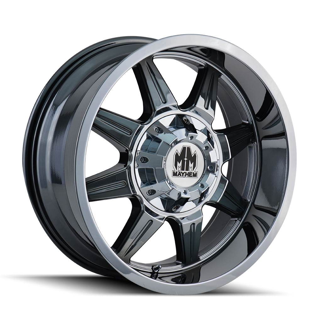 8100-2976C18 - Mayhem Monstir 20X9 8X165.1 18mm Chrome - Mayhem Wheels Canada