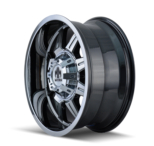8100-2952P2D - Mayhem Monstir 20X9 5X127 / 5X139.7 ET 0mm Chrome - Mayhem Wheels Canada