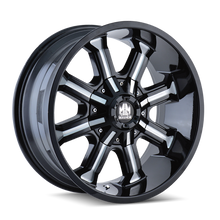 Charger l'image dans la galerie, 8102-8976M12 - Mayhem Beast 18X9 8X165.1 / 8X170 ET -12mm Black and Milled - Mayhem Wheels Canada