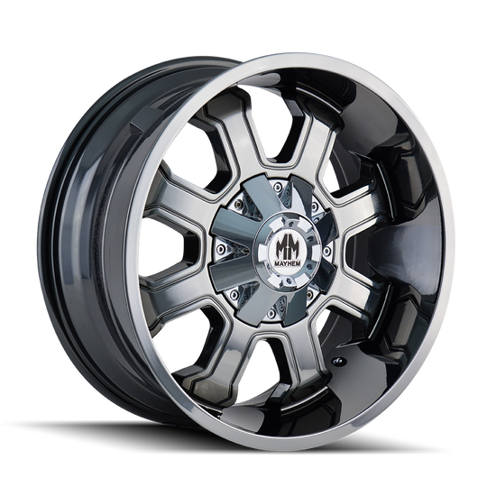 8103-2178C - Mayhem Fierce 20X10 8X180 /  ET -19mm Chrome - Mayhem Wheels Canada