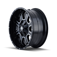 Charger l'image dans la galerie, 8103-7937M - Mayhem Fierce 17X9 6X135 / 6X139.7 ET -12mm Gloss Black Milled - Mayhem Wheels Canada