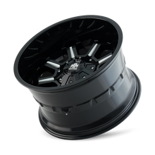 Load image into Gallery viewer, 8105-7976M - Mayhem Combat 17X9 8X165.1 / 8X170 ET -12mm Gloss Black Milled - Mayhem Wheels Canada