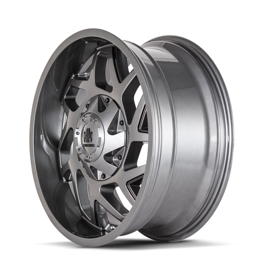 8106-2997GB18 - Mayhem Hatchet 20X9 5X139.7 / 5X150 ET 18mm Gloss Gunmetal - Mayhem Wheels Canada