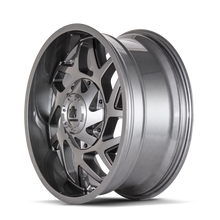 Charger l'image dans la galerie, 8106-2137GB - Mayhem Hatchet 20X10 6X135 / 6X139.7 ET -19mm Gloss Gunmetal with Black - Mayhem Wheels Canada