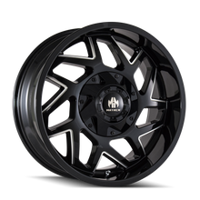 Load image into Gallery viewer, 8106-2978BM - Mayhem Hatchet 20X9 8X180 /  ET 0mm Black and Milled - Mayhem Wheels Canada