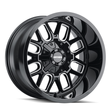 Load image into Gallery viewer, 8107-2237BM - Mayhem Cogent 20X12 6X135 / 6X139.7 ET -51mm Gloss Black Milled - Mayhem Wheels Canada