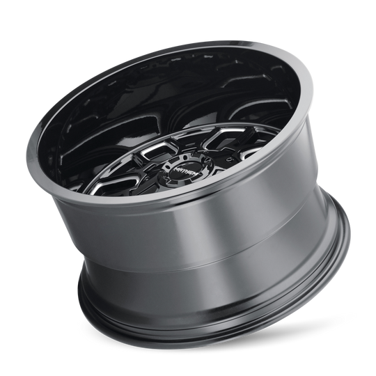 8107-22137BM - Mayhem Cogent 22X10 6X135 / 6X139.7 ET -19mm Gloss Black Milled - Mayhem Wheels Canada