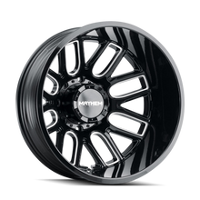 Load image into Gallery viewer, 8107D-22877BMR192 - Mayhem Cogent Dually 22X8.25 8X200 /  ET -192mm Gloss Black Milled - Mayhem Wheels Canada