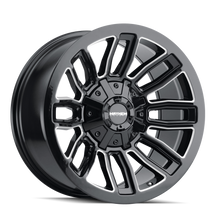Load image into Gallery viewer, 8108-2137BM - Mayhem Decoy 20X10 6X135 / 6X139.7 ET -19mm Gloss Black Milled - Mayhem Wheels Canada