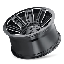 Load image into Gallery viewer, 8108-2197BM - Mayhem Decoy 20X10 5X139.7 / 5X150 ET -19mm Gloss Black Milled - Mayhem Wheels Canada