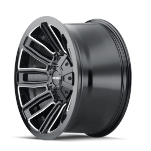 8108-2937BM - Mayhem Decoy 20X9 6X135 0mm Black And Milled - Mayhem Wheels Canada