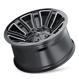 8108-2937BM - Mayhem Decoy 20X9 6X135 0mm Black And Milled - Mayhem Wheels Canada