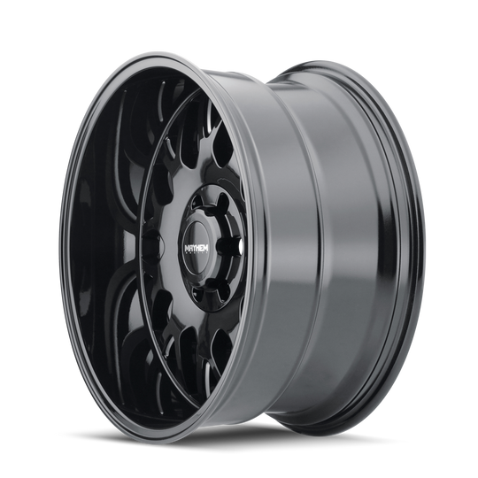 8110-2981BM - Mayhem Tripwire 20X9 8X165.1 /  ET 0mm Gloss Black Milled - Mayhem Wheels Canada