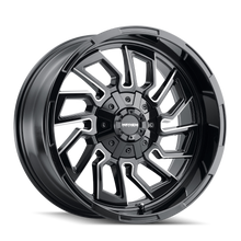 Load image into Gallery viewer, 8111-2937BM18 - Mayhem Flywheel 20X9 6X135 / 6X139.7 ET 18mm Gloss Black Milled - Mayhem Wheels Canada