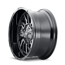 Load image into Gallery viewer, 8111-22170BM - Mayhem Flywheel 22X10 8X170 /  ET -19mm Gloss Black Milled - Mayhem Wheels Canada