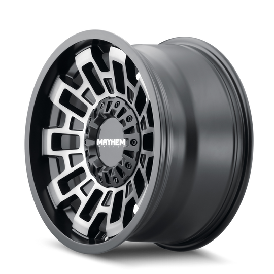 8113-2952TM - Mayhem Cortex 20X9 5X127 / 5X139.7 ET 0mm Matte Black Machined - Mayhem Wheels Canada