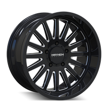 Load image into Gallery viewer, 8114-2985BM - Mayhem Utopia 20X9 5X139.7 0mm Black And Milled - Mayhem Wheels Canada