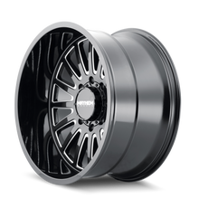 Load image into Gallery viewer, 8114-2950BM18 - Mayhem Utopia 20X9 5X150 /  ET 18mm Gloss Black Milled - Mayhem Wheels Canada