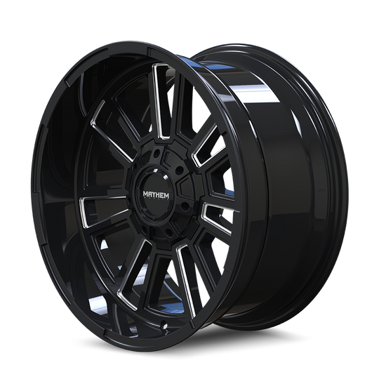 8115-2981BM18 - Mayhem Apollo 20X9 8x165.1 18mm Black And Milled - Mayhem Wheels Canada