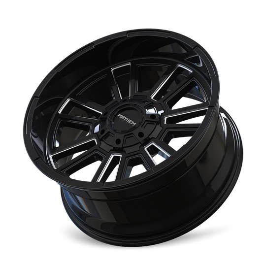 8115-2981BM - Mayhem Apollo 20X9 8x165.1 0mm Black And Milled - Mayhem Wheels Canada