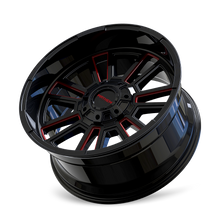 Charger l&#39;image dans la galerie, 8115-2937BTR18 - Mayhem Apollo 20X9 6X135 18mm Black With Prism Red - Mayhem Wheels Canada