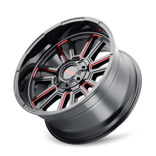 Charger l'image dans la galerie, 8115-2170BTR - Mayhem Apollo 20X10 8X170 /  ET -19mm Gloss Black Milled Prism Red - Mayhem Wheels Canada