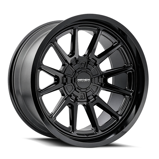 8116-2178B - Mayhem Intrepid 20X10 8X180 -24mm Gloss Black - Mayhem Wheels Canada