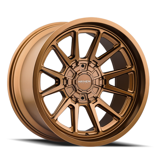 8116-2970MZ - Mayhem Intrepid 20X9 8X170 /  ET 0mm Satin Bronze - Mayhem Wheels Canada