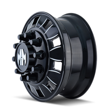 Charger l'image dans la galerie, 8180-22810BMF - Mayhem Bigrig 22X8.25 10X285.75 /  ET 169mm Gloss Black Milled - Mayhem Wheels Canada