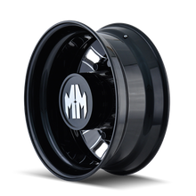 Load image into Gallery viewer, 8180-22810BMR - Mayhem Bigrig 22X8.25 10X285.75 169mm Rear Black With Milled Spokes - Mayhem Wheels Canada