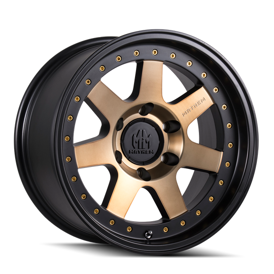 8300-2950TZ - Mayhem Prodigy 20X9 5X150 /  ET 0mm Matte Black with Bronze Tint - Mayhem Wheels Canada