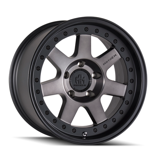 8300-7932TM - Mayhem Prodigy 17X9 6X120 -6mm Matte Black With Dark Tint - Mayhem Wheels Canada