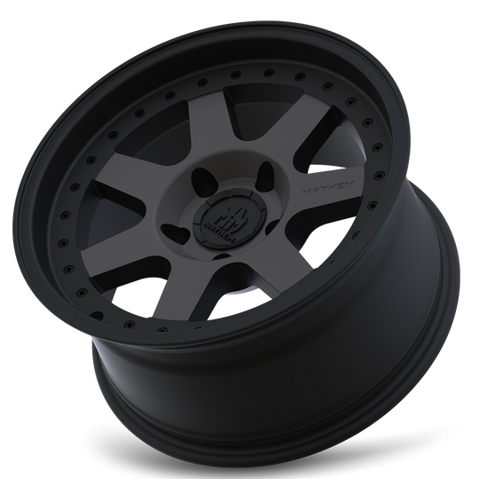 8300-7973TZ - Mayhem Prodigy 17X9 5X127 /  ET -6mm Matte Black Machined - Mayhem Wheels Canada