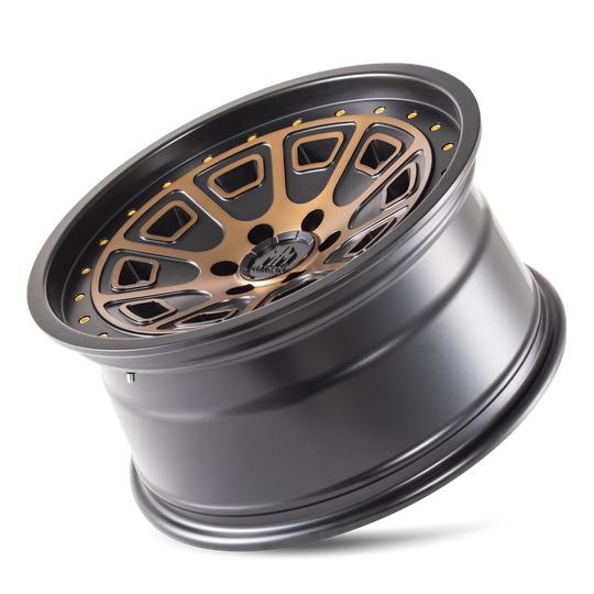 8301-7973TZ - Mayhem Flat Iron 17X9 5X127 /  ET -12mm Matte Black with Bronze Tint - Mayhem Wheels Canada