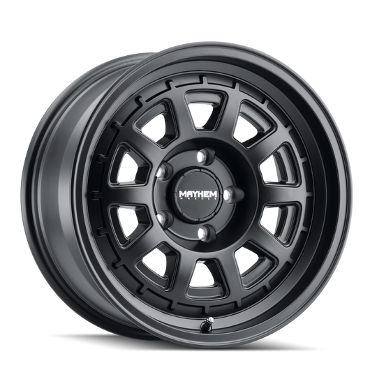 8303-8981MB - Mayhem Voyager 18X9 8X165.1 /  ET 0mm Matte Black - Mayhem Wheels Canada