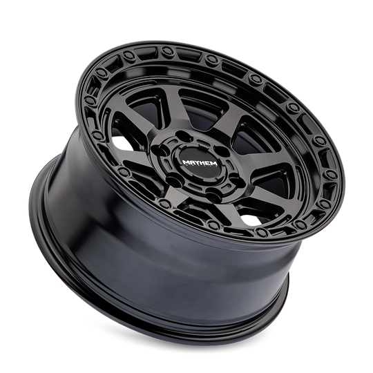 8306-7836MB - Mayhem Ridgeline 17X8.5 6X135 /  ET -6mm Satin Black - Mayhem Wheels Canada