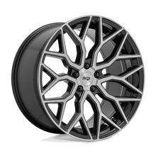 Charger l'image dans la galerie, M2622005F8+27 - Niche M262 Mazzanti 20X10.5 5X112  27mm Gloss Black Brushed Face - Niche Wheels Canada