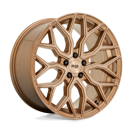 M263200521+35 - Niche M263 Mazzanti 20X10.5 5X120  35mm Bronze Brushed - Niche Wheels Canada
