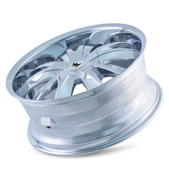 337-22809C - Mazzi Edge 22X8.5 5X112 / 5X120 ET 35mm Chrome - Mazzi Wheels Canada