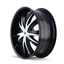 Load image into Gallery viewer, 337-2811B - Mazzi Edge 20X8.5 5X110 / 5X115 ET 35mm Gloss Black Machined - Mazzi Wheels Canada