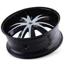 Load image into Gallery viewer, 337-2809B - Mazzi Edge 20X8.5 5X112 / 5X120 ET 35mm Gloss Black Machined - Mazzi Wheels Canada