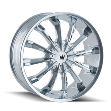 Load image into Gallery viewer, 341-8705C - Mazzi Fusion 18X7.5 5X100 / 5X105 ET 40mm Chrome - Mazzi Wheels Canada