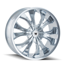 Load image into Gallery viewer, 342-2809C - Mazzi Hustler 20X8.5 5X112 / 5X120 ET 35mm Chrome - Mazzi Wheels Canada