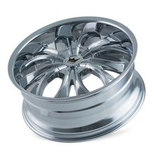 Charger l'image dans la galerie, 342-8714C - Mazzi Hustler 18X7.5 5X108 / 5X114.3 ET 40mm Chrome - Mazzi Wheels Canada