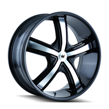 Load image into Gallery viewer, 359-8701B - Mazzi Boost 18X7.5 4X100 / 4X114.3 ET 40mm Black and Machined - Mazzi Wheels Canada