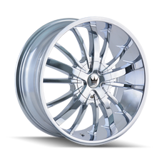 Charger l'image dans la galerie, 364-24918C - Mazzi Essence 24X9.5 5X115 / 5X120 ET 18mm Chrome - Mazzi Wheels Canada
