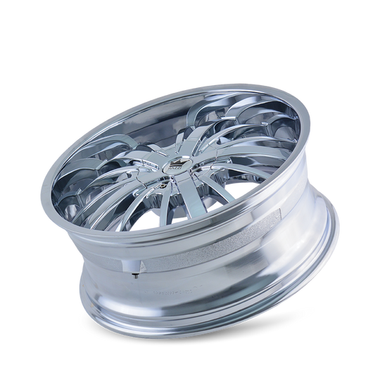 364-24918C - Mazzi Essence 24X9.5 5X115 / 5X120 ET 18mm Chrome - Mazzi Wheels Canada