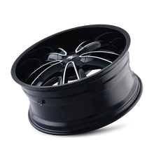 Load image into Gallery viewer, 366-2818B - Mazzi Obsession 20X8.5 5X115 / 5X120 ET 18mm Black and Machined - Mazzi Wheels Canada